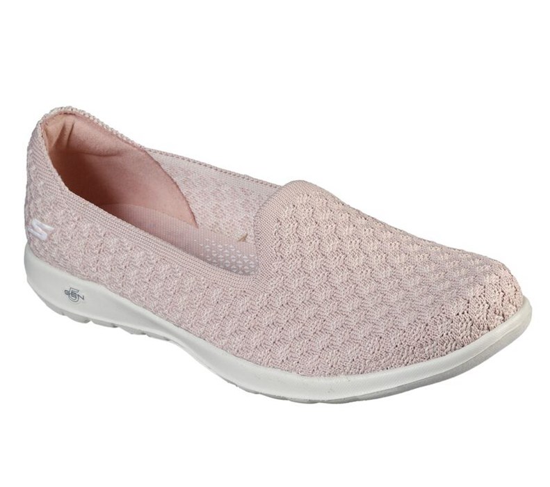 Skechers Dam Ljus Rosa Platta Skor - Gowalk Lite - Lulu - Sverige (ZWPMA-5647)